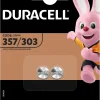Duracell 357/303 Sølvoxid Knapcellebatterier - 2 stk