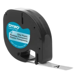 Dymo Letratag Mærketape af plastik 12 mm - Klar