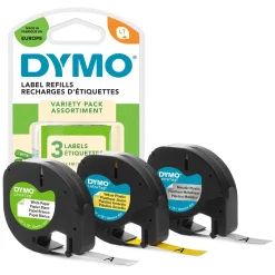 Dymo Letratag Mærketape 3-pakning