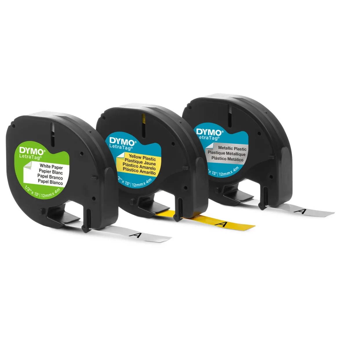Dymo Letratag Mærketape 3-pakning