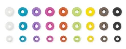 Ekstra gummipuder 3 par - Hvid