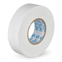 Elektrisk tape 19 mm x 20 m - Hvid