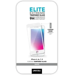 Elite Extreme Curved Skærmbeskyttelse - iPhone 6/7/8 - Hvid