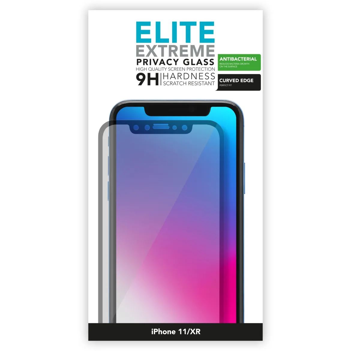 Elite Extreme Privacy Skærmbeskyttelse - iPhone 11/Xr