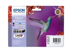 Epson T0807 Blækpatron 6-pakke