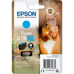 Epson T378 XL Blækpatron Cyan
