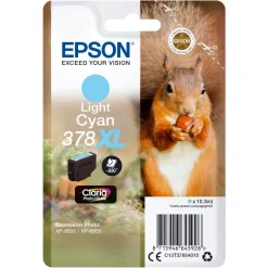 Epson T378 XL blækpatron Lyseblå