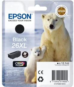 Epson T2621 XL Blækpatron Sort