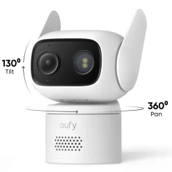Eufy C31 Overvågningskamera med 360° panorering, Hvid