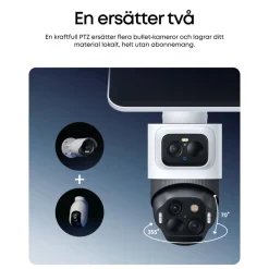 Eufy eufyCam S4 overvågningssystem med solpanel, 2-pak