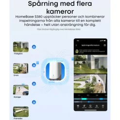 Eufy eufyCam S4 overvågningssystem med solpanel, 2-pak