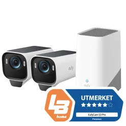 Eufy EufyCam S3 Pro kit med solpanel 2 kameraer