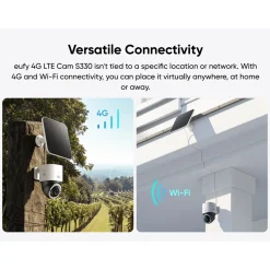 Eufy 4G LTE solcelledrevet overvågningskamera S330