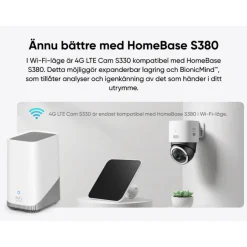 Eufy 4G LTE solcelledrevet overvågningskamera S330