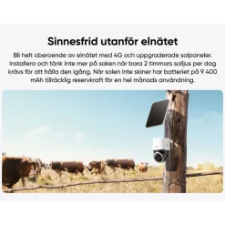 Eufy 4G LTE solcelledrevet overvågningskamera S330