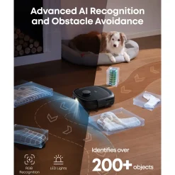 Eufy Omni E28 robotstøvsuger med moppe og basestation - Sort