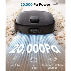 Eufy Omni E28 robotstøvsuger med moppe og basestation - Sort