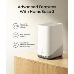 Eufy SoloCam E42 4K overvågningskamera, 2-pak med HomeBase S380