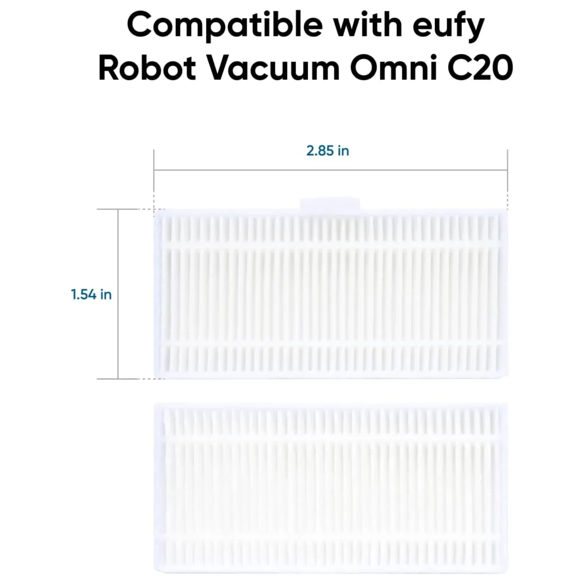 Eufy To vaskbare filtre til Omni C20.