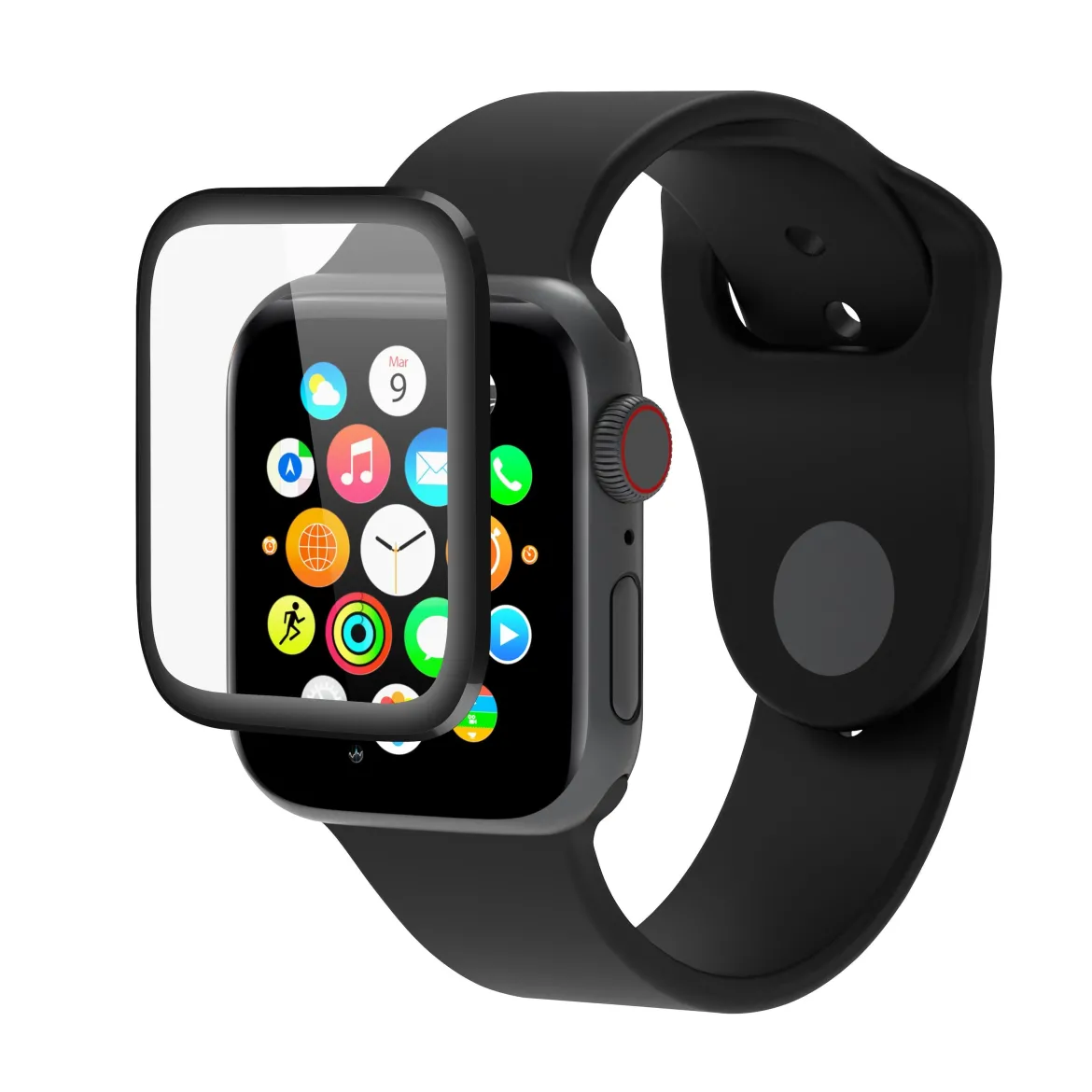 Extreme Curved Skærmbeskyttelse - Apple Watch Series 5/6/SE - 44 mm