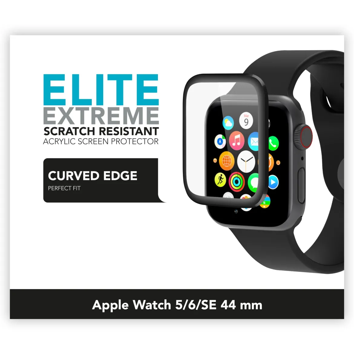Extreme Curved Skærmbeskyttelse - Apple Watch Series 5/6/SE - 44 mm