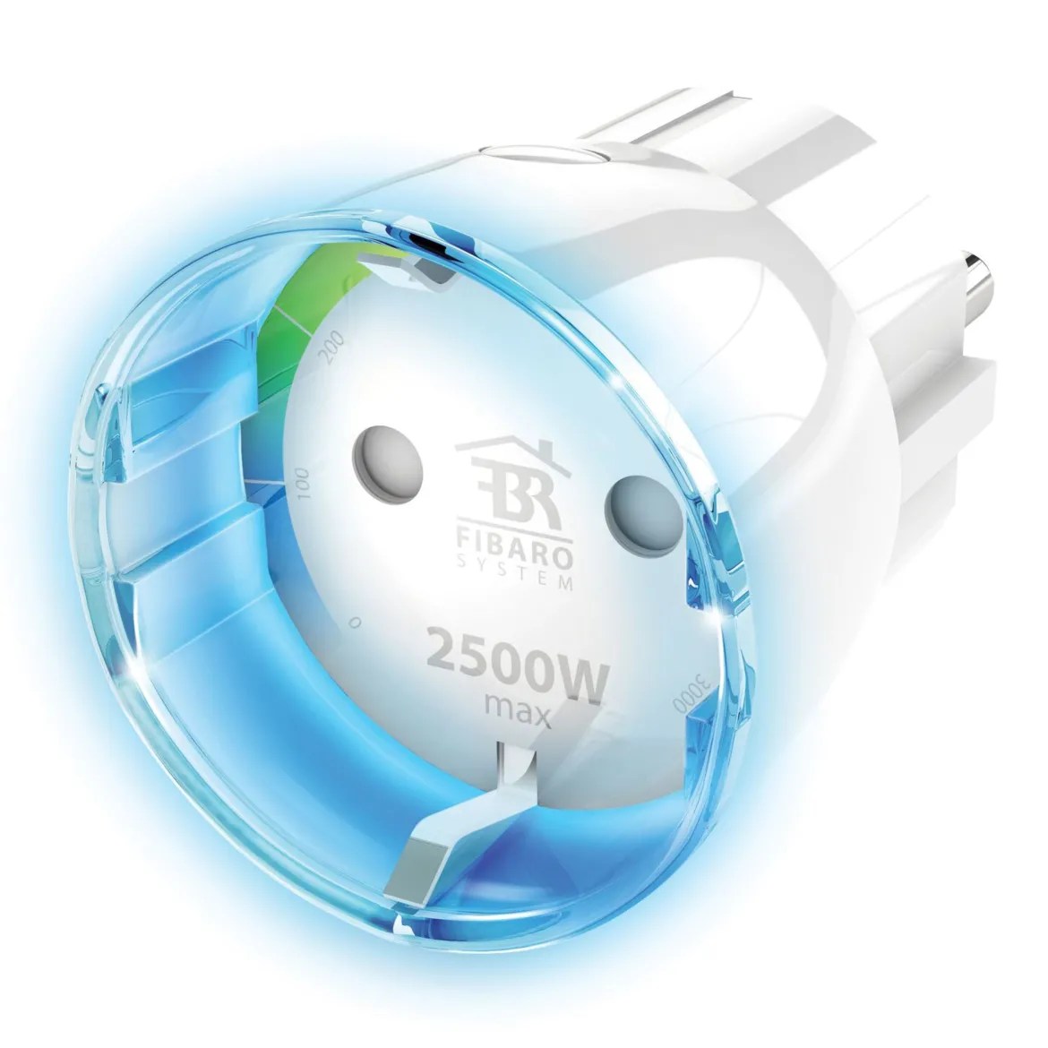 Fibaro Z-wave-fjernbetjeningskontakt med energimåler