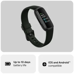 Fitbit Inspire 3 Aktivitetsarmbånd - Sort/Midnight Zen