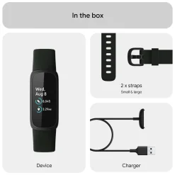 Fitbit Inspire 3 Aktivitetsarmbånd - Sort/Midnight Zen