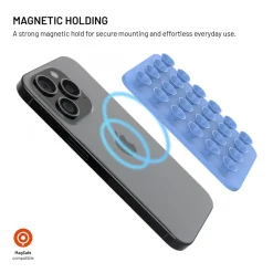 Fixed MagMate MagSafe sugekop-holder med magnetfeste - Blå