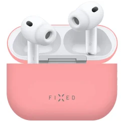 Fixed Silkeagtigt silikoneetui til Apple AirPods Pro 3 - Rosa