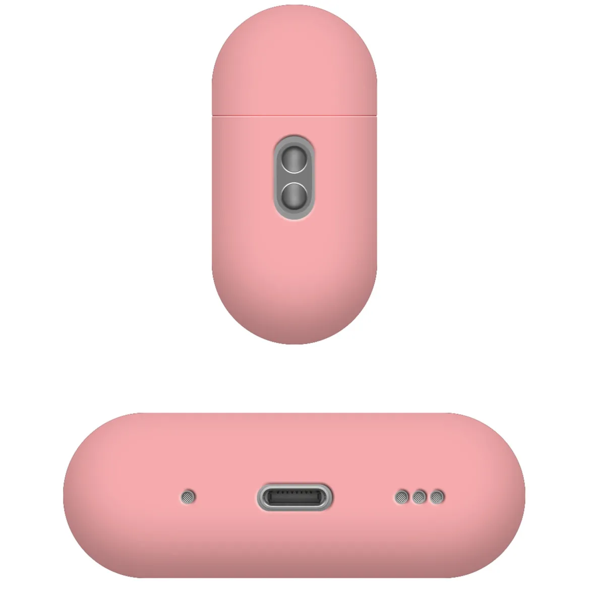 Fixed Silkeagtigt silikoneetui til Apple AirPods Pro 3 - Rosa