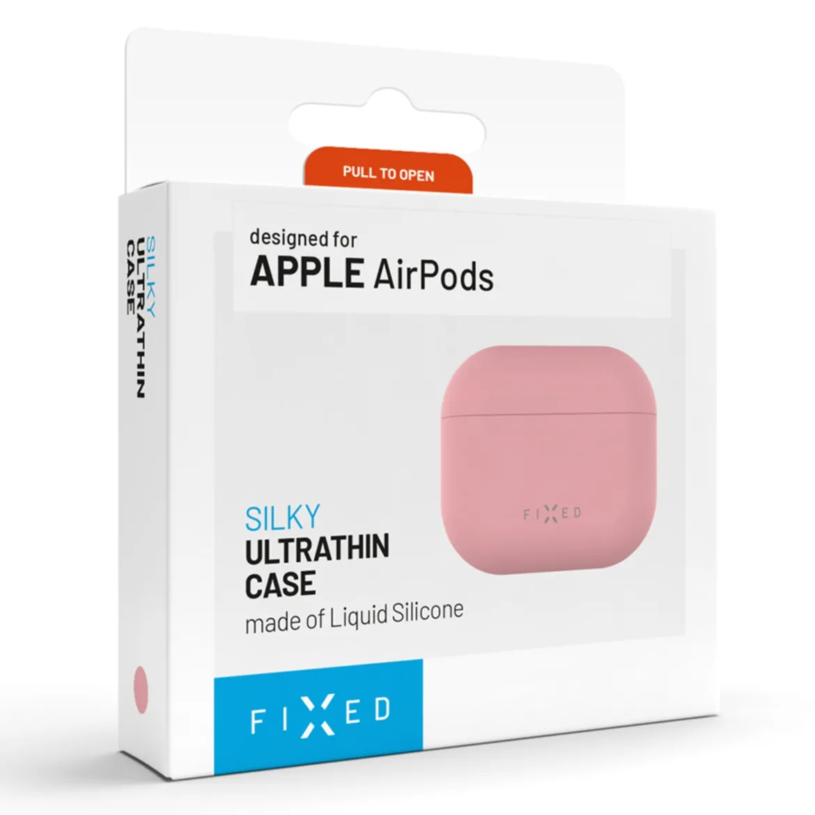 Fixed Silkeagtigt silikoneetui til Apple AirPods Pro 3 - Rosa