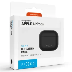 Fixed Silkeblød silikoneetui til Apple AirPods Pro 3 - Sort