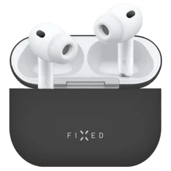 Fixed Silkeblød silikoneetui til Apple AirPods Pro 3 - Sort