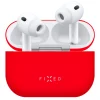 Fixed Silkeblødt silikoneetui til Apple AirPods Pro 3 - Rød