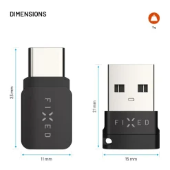 Fixed USB-datablokker 2-pak (USB-A/USB-C)