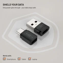Fixed USB-datablokker 2-pak (USB-A/USB-C)