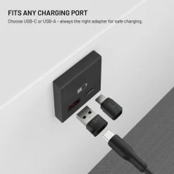Fixed USB-datablokker 2-pak (USB-A/USB-C)
