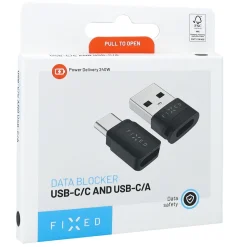 Fixed USB-datablokker 2-pak (USB-A/USB-C)