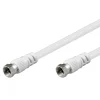 F-kabel Hvid - 5 m
