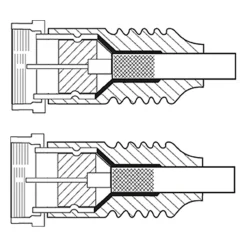 F-kabel Hvid - 5 m