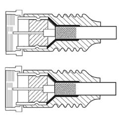 F-kabel Hvid - 1,5 m