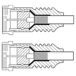 F-kabel Hvid - 15 m
