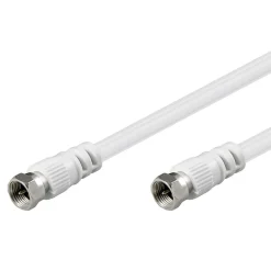 F-kabel Hvid - 2,5 m