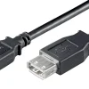 Forlængerledning til USB - Sort 3 m