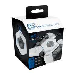 Gioteck AC-2 Ammo Clip opladningsdock til 2 PS5 DualSense-controllere