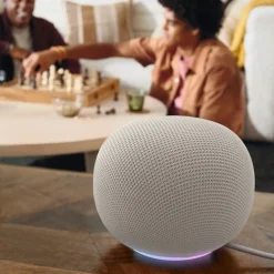 Google Home Speaker – smart højttaler med Gemini, Porcelain