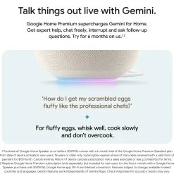 Google Home Speaker – smart højttaler med Gemini, Porcelain