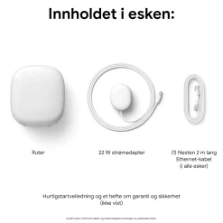Google Nest Wifi Pro AXE4200 1-pakke