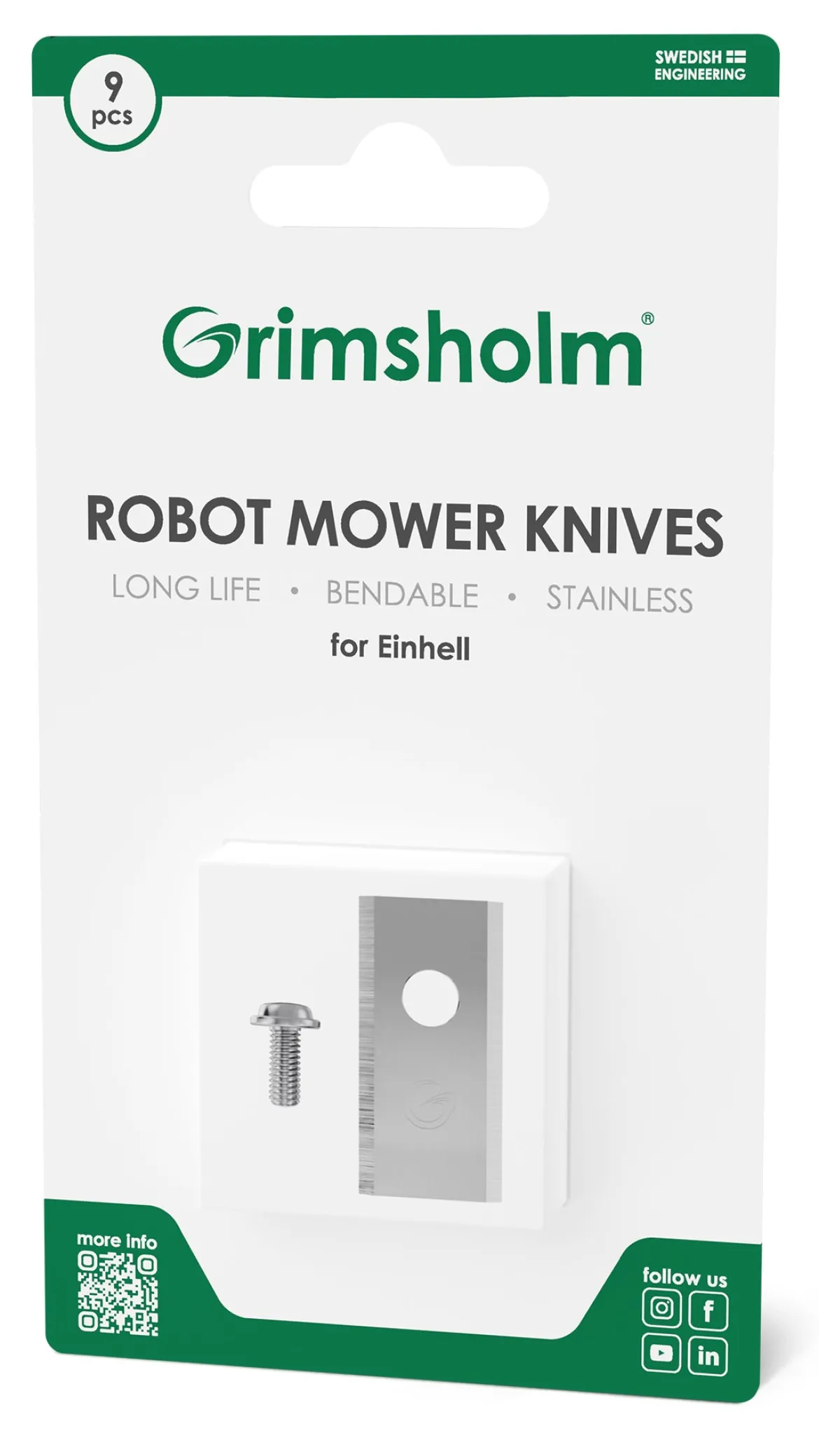 Grimsholm knive og skruer til Einhell - 9-pak